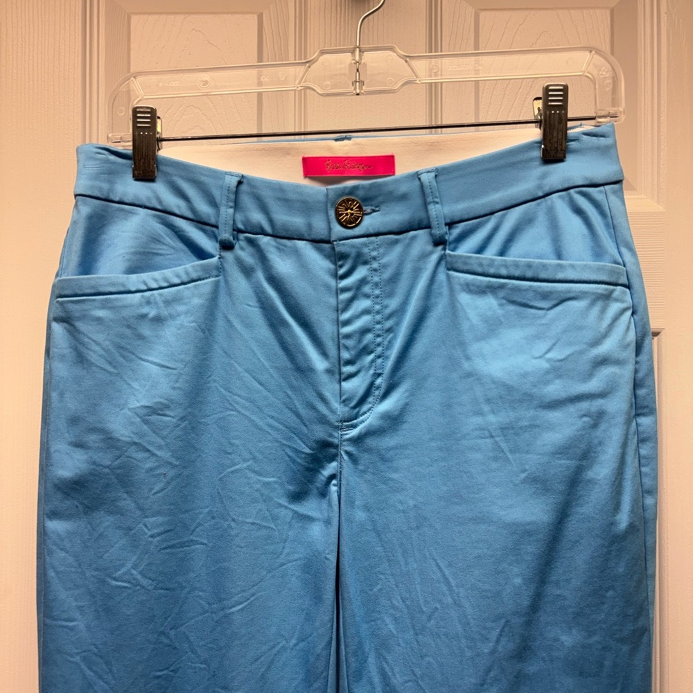 Lilly Pulitzer Kelly Stretch Pants – Zanzibar Blue (Size 4) - Picture 2 of 6